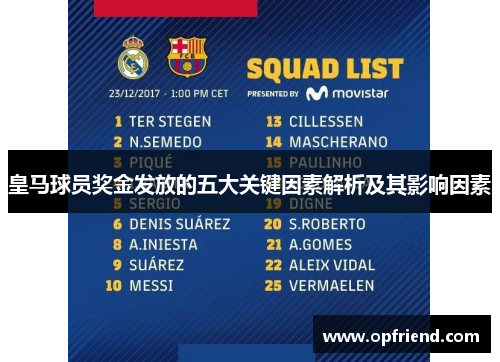 皇马球员奖金发放的五大关键因素解析及其影响因素